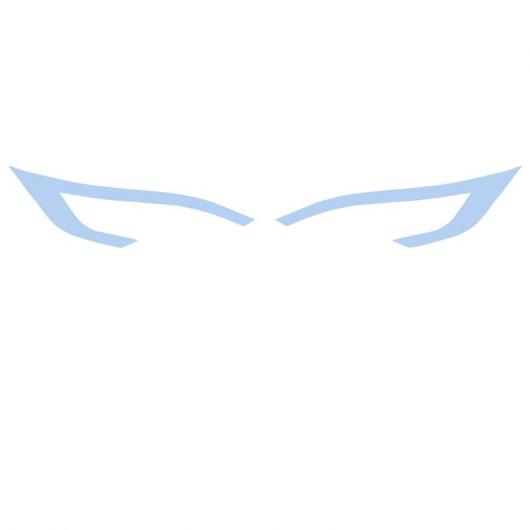 テスラ/TESLA モデル X S デイタイム ランニング ライト 色 フィルム アイブロー ランプ ヘッドライト フィルム ブラック〜アイスブルー AL-OO-1210 AL_4