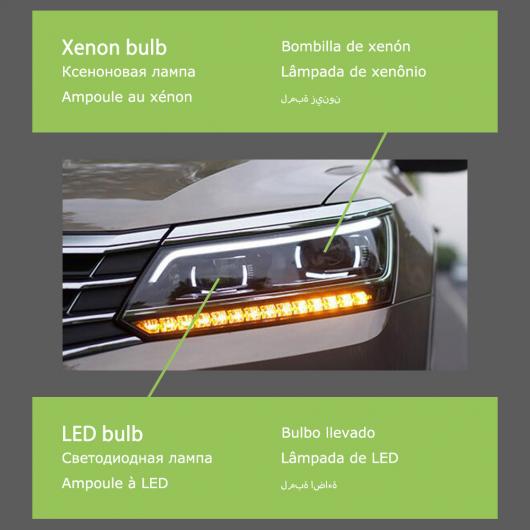 天々 照明ランプ 当て嵌める: VW パサート B8 LED 前照灯 2016-2019 前照灯 パサート B8 DRL ウインカー 御機嫌 光芒 キセノン AL-OO-7764 AL 車、バイク、自転車-ライト、レンズ-その他ライト