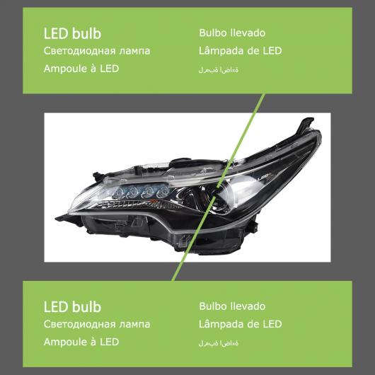 ヘッド ランプ 適用: フォーチュナ LED ヘッドライト 2016-2021 ヘッドライト フォーチュナ DRL ウインカー オール LED ヘッドライト AL-OO-7853 AL