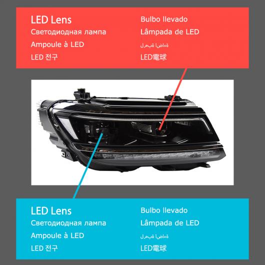 ヘッド ランプ 適用: VW ティグアン LED ヘッドライト 2017-2021 ヘッドライト ティグアン DRL ウインカー ハイ ビーム フル LED AL-OO-7924 AL