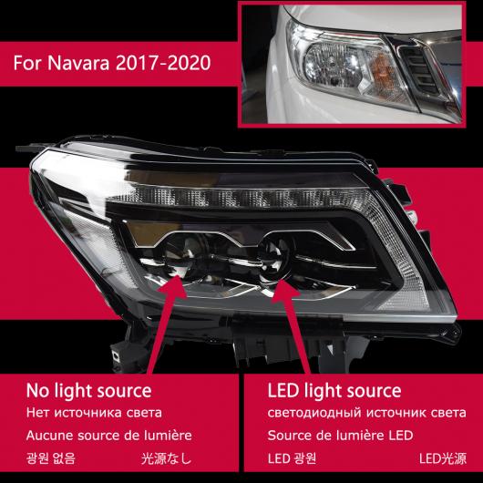 ヘッド ランプ 適用: ナバラ NP300 LED ヘッドライト 2015-2020 ヘッドライト NP300 DRL ウインカー ハイ ビーム ローバルブ含まない AL-OO-8096 AL