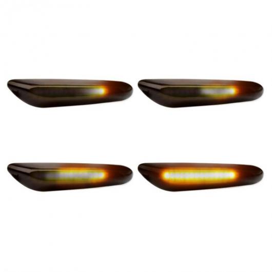 ダイナミック フロー LED ウインカー サイド マーカー ライト ウインカー シーケンシャル ランプ 適用: ブラック・クリア AL-RR-5272 AL_1