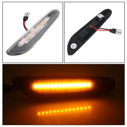 ダイナミック フロー LED ウインカー サイド マーカー ライト ウインカー シーケンシャル ランプ 適用: ブラック・クリア AL-RR-5272 AL_2