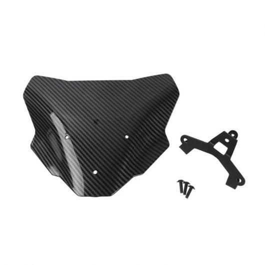 適用: MT-07 MT07 4世代 2025-2026 オートバイ フロント シールド スポーツ ツーリング エアロダイナミック バイザー ブラック・カーボン調 SR-DD-0293_2