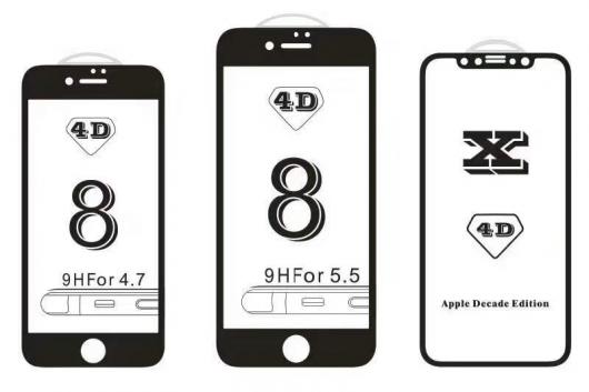 9H硬度4D曲面フル スクリーン カバー 防爆 強化 ガラス フィルム iPhone X 8 7 6s Plus iPhone 8Plus グループ3 AL-AA-1542 AL｜apagency4｜03
