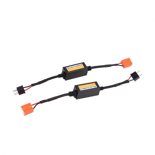 キャンセラー 2ピース LED ヘッドライト CAN-BUS 配線キット コンピュータ ワーニング エラー EMC 抵抗 デコーダ 選べる8バルブ形状 AL-AA-5845 AL 自動車
