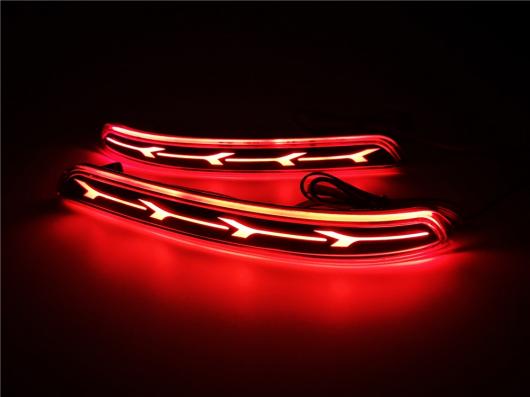 1ペア トヨタ イノーバ 2015 2016 2017 多機能 LED テールライト リアフォグランプ バンパー ライトブレーキライトリフレクターランプ レッド AL-AA-9358 AL_3