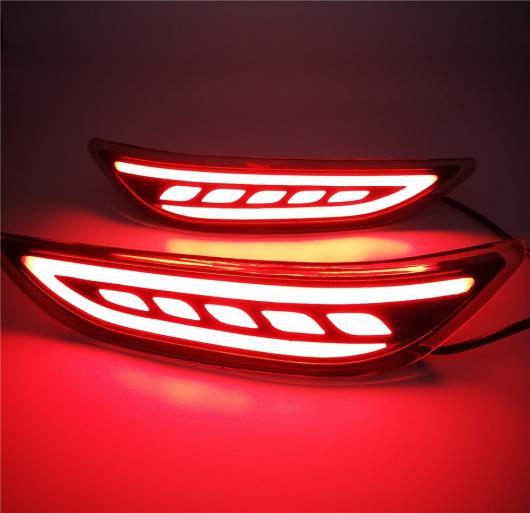 2ピース LED リア バンパー ライトブレーキテールライト ライトリアランプ ホンダ シティ 2014 2015 2 Functions タイプA・タイプB AL-AA-9615_4