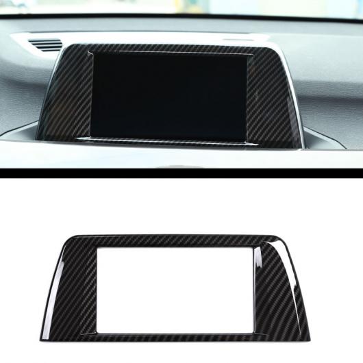 カーボン調 ABS クロームセンターセンターナビゲーションパネルトリムステッカー BMW X1 F48 2016 2017 AL-DD-6200 AL