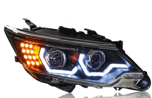 ヘッドライト 適用: トヨタ カムリ 2015 LED ヘッドランプ デイタイムランニングライト DRL バイキセノン HID 4300K〜8000K  35W・55W AL HH 0006 AL : 502724940 : オートパーツエージェンシー 4号店