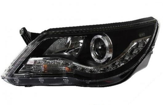 適用: VW フォルクスワーゲン/VOLKSWAGEN ティグアン ヘッドライト 2010-2012 LED ヘッドランプ DRL  4300K〜8000K 35W・55W AL-HH-0311 AL - 自動車