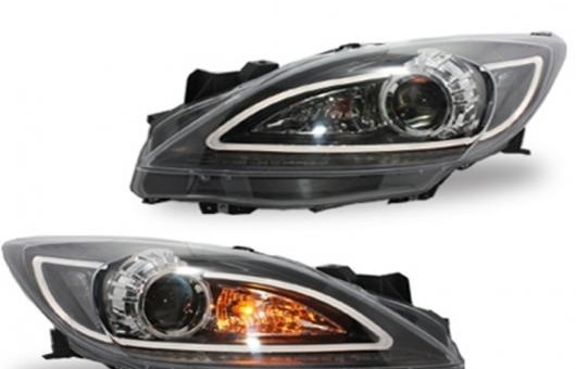 適用: マツダ 3 ヘッドライト 2011-2013 LED DRL BI キセノン レンズ