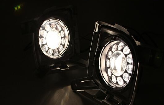 適用: トヨタ ランドクルーザー FJ200 2012-2014 LED DRL 高光度 ガイド フォグ ランプ デイタイムランニングライト AL-HH-0488 AL