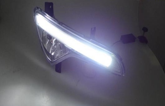 適用: 起亜 スポーテージ 2010-13 LED DRL 高光度 ガイド フォグ ランプ デイタイムランニングライト B スタイル AL-HH-0593 AL