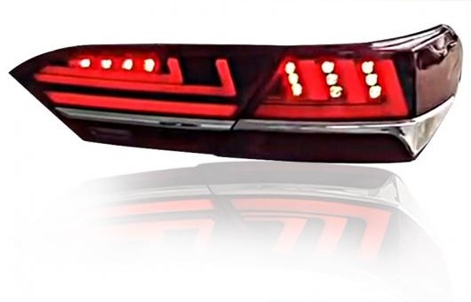 参考価格 テール ランプ 適用: トヨタ カムリ LED ライト 2018 リア DRL + ブレーキ パーク シグナル ストップ 4ピース レッド AL-HH-1255 AL