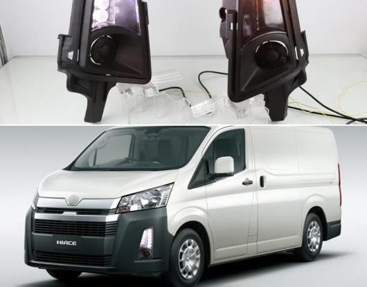 適用: トヨタ ハイエース 2019 2020 シーケンシャル イエロー ターンシグナル リレー 防水 12V DRL ドライビング ランプ LED AL-HH-1786 AL