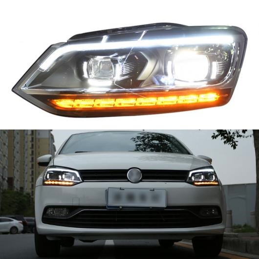 LED ヘッドライト 適用: フォルクスワーゲン/VOLKSWAGEN ポロ 2009 2018 2019 LED DRL ダイナミック ターンシグナルライト ヘッド ランプ AL HH 1790 AL :502745510:オートパーツエージェンシー 4号店