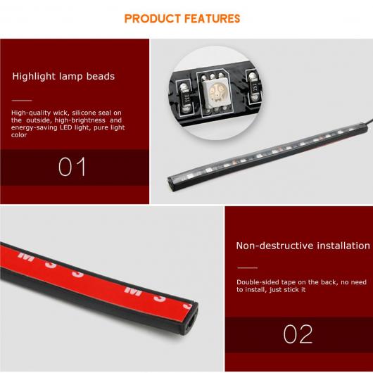 72 LED フット ライト USB シガーソケット ミュージック コントロール