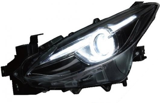 適用: マツダ アクセラ ヘッドライト 2014 LED ヘッドランプ DRL