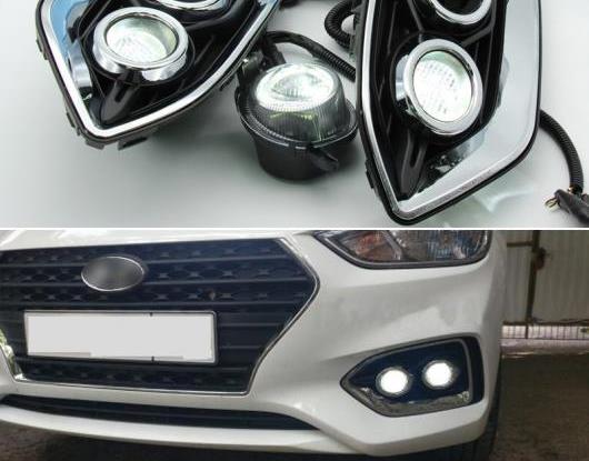 オート LED フォグランプ 適用: ヒュンダイ/現代/HYUNDAI ソラリス