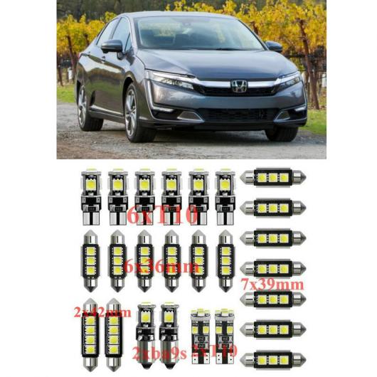 車用 内装 LED ライト キット 適用: ホンダ クラリティ CRZ クロスツアー エレメント オデッセイ パスポート 21ピース・25ピース ホワイト AL-JJ-2620 AL その他インテリア・車内用品
