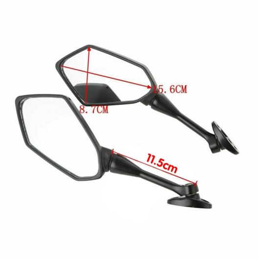 1 ペア バイク 左 右 リア サイド ビュー ミラー 適用: ホンダ CBR 1000RR 2004-2007 600RR 2003-2018 タイプ001 AL-JJ-3320 2輪 AL_8