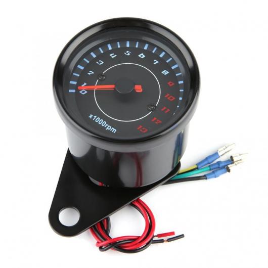 DC 12V ユニバーサル 自動二輪車 LED うしろ側ともし火 タコメーター エレクトロニック タコメーター ゲージ MOTO AL-JJ-8842 2輪 AL