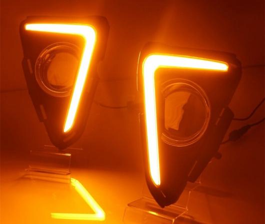 2ピース DRL ライト ランプ 適用: トヨタ RAV4 2016-2017 LED