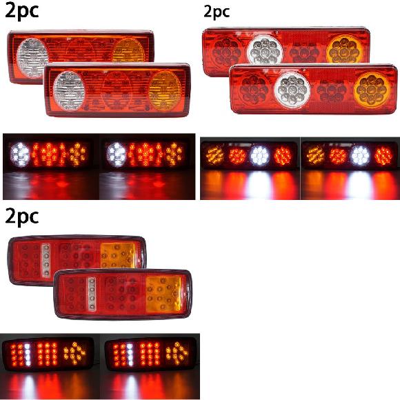 防水 ライト アセンブリ リア テール ライト 適用: トラック 2ピース 27LED〜2ピース 33LED 12V・24V AL KK 2504 AL :503468470:オートパーツエージェンシー 4号店