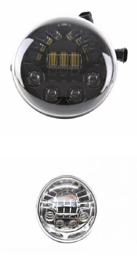 ドット E9 オーバル LED ヘッドライト イエロー ウインカー ホワイト DRL 適用: V ロッド VRSCF VRSC ブラック・クロム AL-KK-2716 2輪 AL
