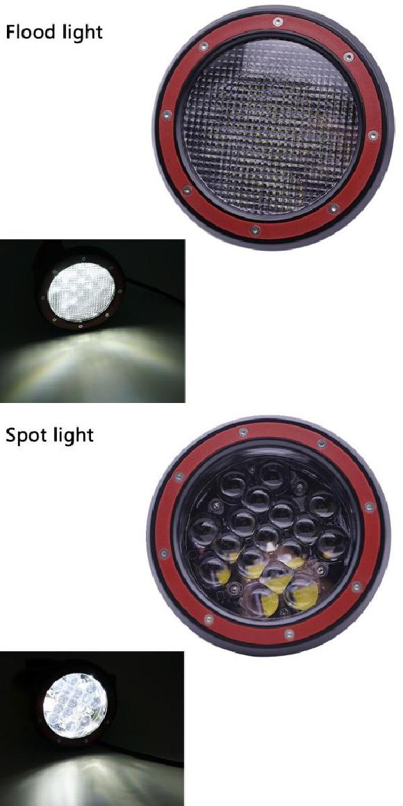 51W 12V LED ワーク ライト バー スポットライト 投光ランプ ランプ