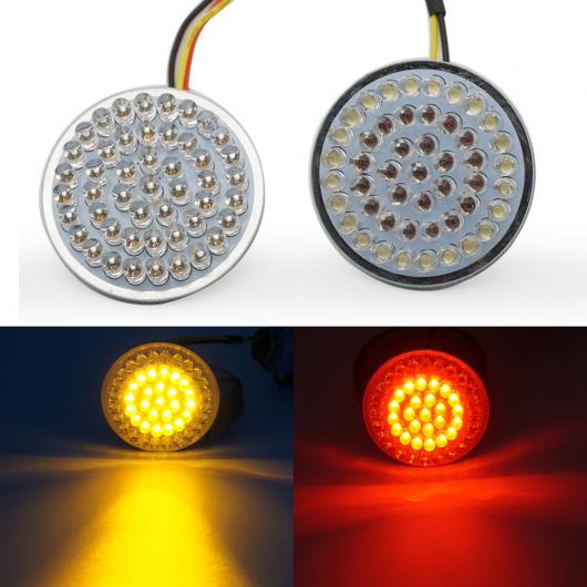 1ペア LED ウインカー インジケーター ライト ランプ 11561157 ライト 適用: 2ピース ホワイト イエロー〜2ピース レッド AL-KK-2828 2輪 AL_9