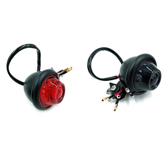 12V LED テールライト オートバイ モーターバイク ブレーキ リア ランプ テールライト 適用: チョッパー ブラック・ブラック×レッド AL-KK-5307 2輪 ALの画像