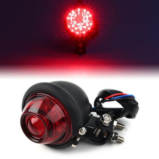 12V LED テールライト オートバイ モーターバイク ブレーキ リア ランプ テールライト 適用: チョッパー ブラック・ブラック×レッド AL-KK-5307 2輪 ALの画像