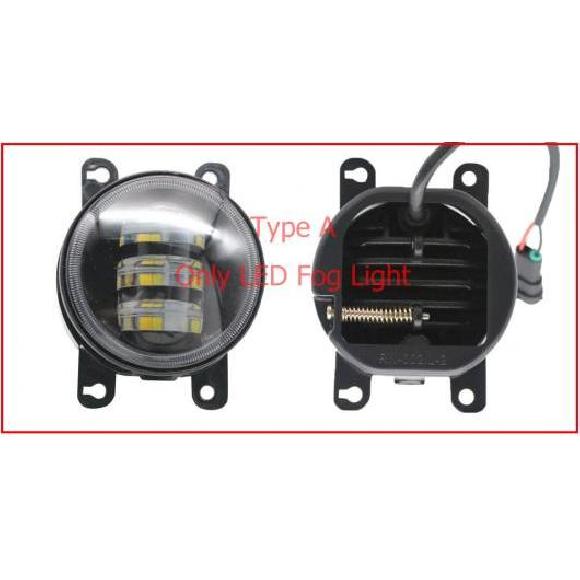 2ピース LED エンジェルアイ DRL 適用: 三菱 L 200 LED フォグ LED DRL