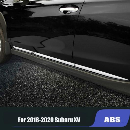 残りわずか！在庫限り超価格 適用: 2018 2019 2020 スバル XV ABS クローム ボディ サイド モールディング トリム ストリップ AL-KK-8821 AL