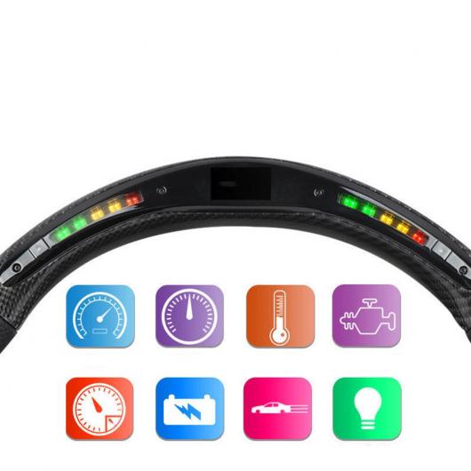 リアル カーボンファイバー LED ステアリング ホイール トラック