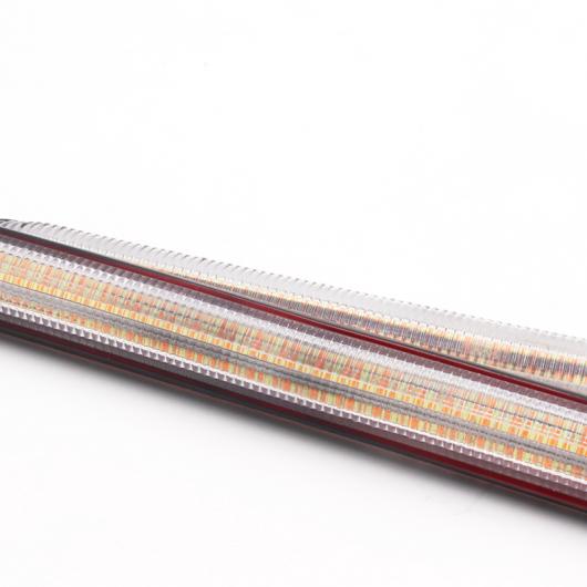 2ピース LED シーケンシャル ウインカー イエロー フロー ランプ デイ タイム ランニング ライト ホワイト-イエロー 23.5cm AL-MM-2117 AL_2