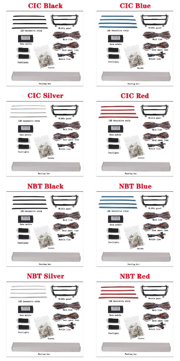 ドア ネオン ライト 9色 適用: BMW F30 F35 318i 320i 330i 340i 320D 330D オート 装飾 装飾 CIC ブラック〜NBT レッド AL MM 4000 AL :504126910:オートパーツエージェンシー 4号店