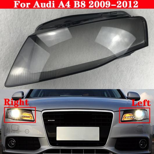 フロント ヘッドライト カバー ヘッドランプ ランプシェード ランプカバー 適用: アウディ/AUDI A4 B8 2009-2012 ヘッド ランプ ライト 左右 AL-MM-4229 AL