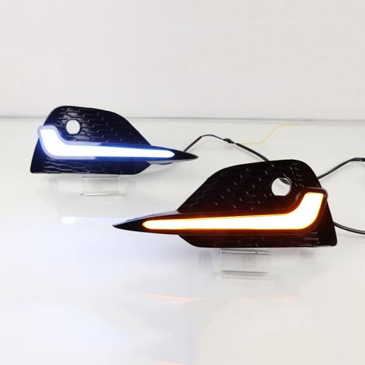 適用: 日産 キャシュカイ 2019 2020 デイタイム ライト LED DRL ヘッドライト フォグランプ ウインカー ライト ホワイト イエロー AL-MM-4785 AL_5