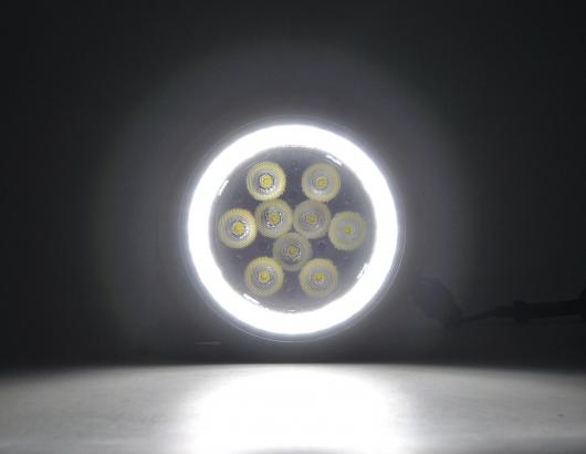 ホワイト LED HALO DRL ラリー ドライビング ライト 適用: ミニ クーパー S R56 R57 R58 R59 R60 クローム・ブラック AL-MM-5580 ALの画像