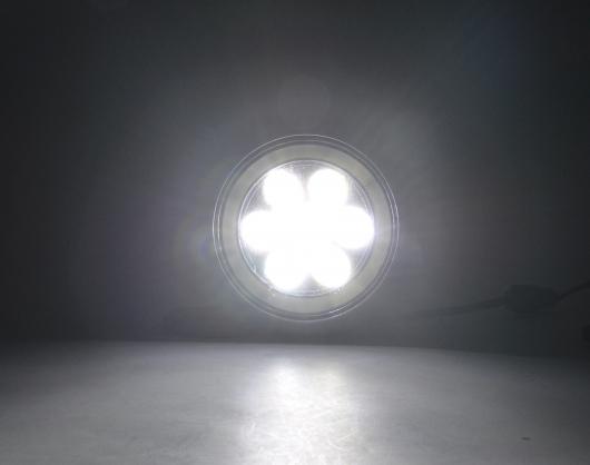 ホワイト LED HALO DRL ラリー ドライビング ライト 適用: ミニ クーパー S R56 R57 R58 R59 R60 クローム・ブラック AL-MM-5580 ALの画像