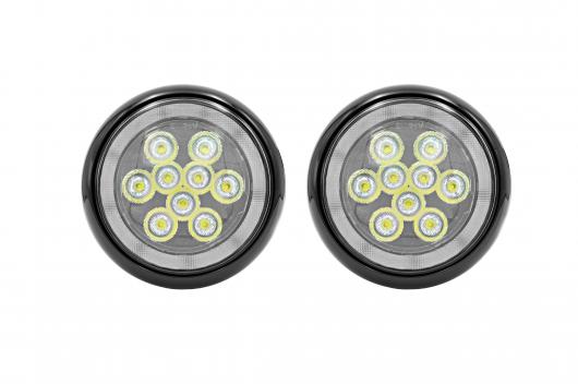 ホワイト LED HALO DRL ラリー ドライビング ライト 適用: ミニ クーパー S R56 R57 R58 R59 R60 クローム・ブラック AL-MM-5580 ALの画像