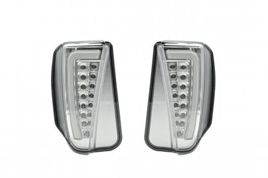 LED デイタイム ランニング ランプ ターンシグナルライト バー 適用: 2012-2014 トヨタ プリウス ハイブリッド スモーク・クリア AL-MM-5586 AL_4