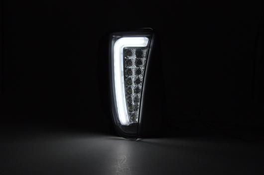 LED デイタイム ランニング ランプ ターンシグナルライト バー 適用: 2012-2014 トヨタ プリウス ハイブリッド スモーク・クリア AL-MM-5586 AL_6