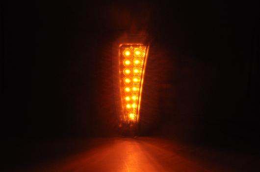 LED デイタイム ランニング ランプ ターンシグナルライト バー 適用: 2012-2014 トヨタ プリウス ハイブリッド スモーク・クリア AL-MM-5586 AL_8