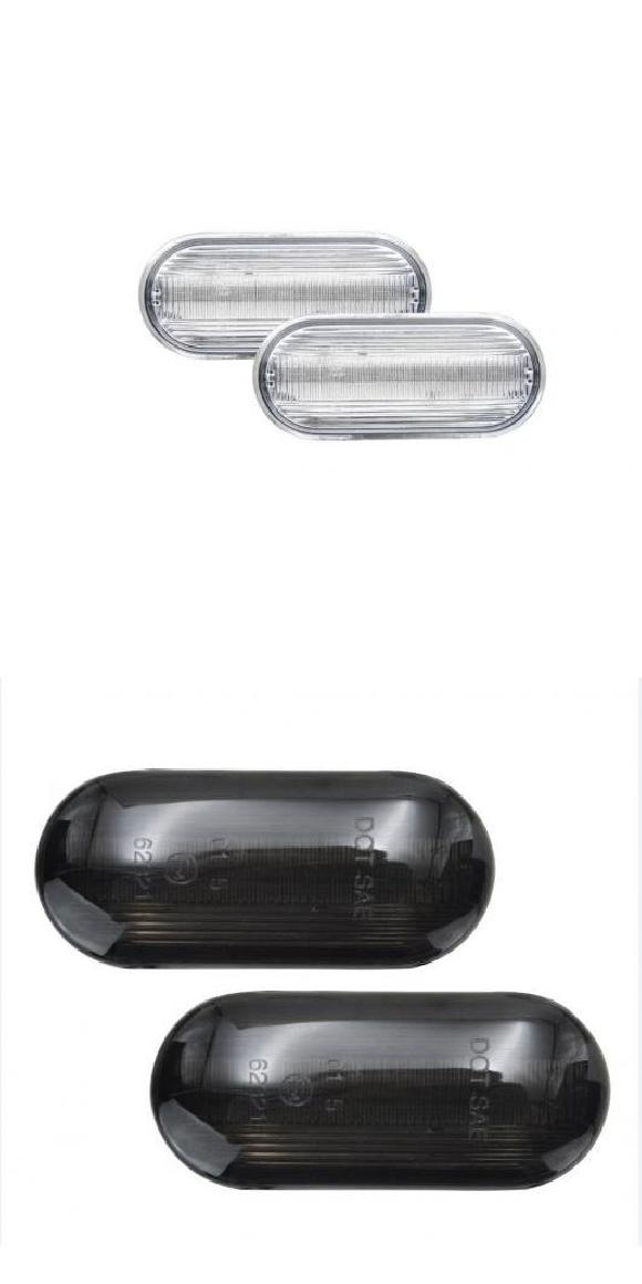 LED フロント サイドマーカー ライト 適用: VW MK4 ジェッタ GTI R32 ボーラ ゴルフ 3 4 ルポ パサート クリア・スモーク AL MM 5616 AL :504188410:オートパーツエージェンシー 4号店