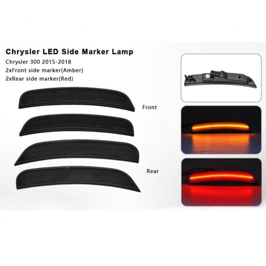 LED フロント リア LED サイドマーカー ランプ 適用: クライスラー/CHRYSLER 300 2015-2018 AL-MM-5645 AL