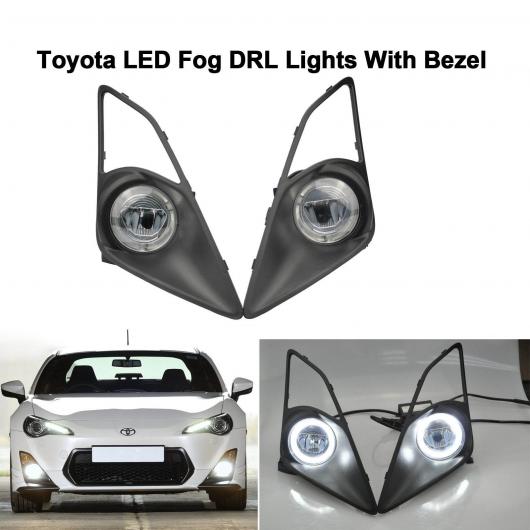 LED HALO 輪っか フォグライト デイタイム 駈けっくら 照明ランプ DRL 当て嵌める: トヨタ GT86 サイオン/SCION FR-S 2013-2016 AL-MM-5745 AL 車、バイク、自転車-自動車
